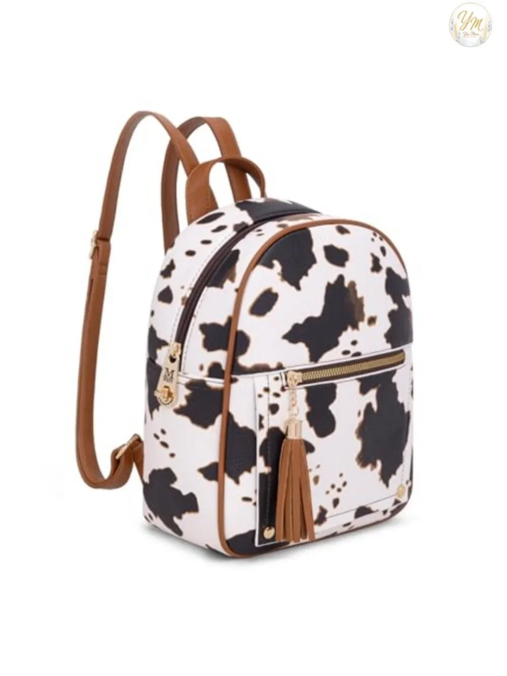 Mini Anti Theft Backpack Purse with Secured Zipper and Tassel